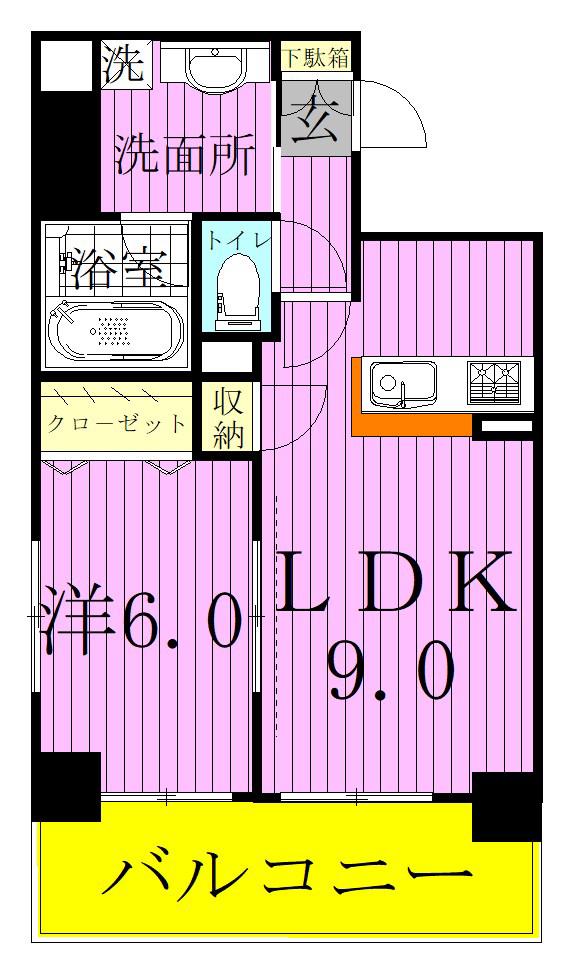 SOPHIA GRACEソフィア グレース(1LDK/3階)の間取り写真