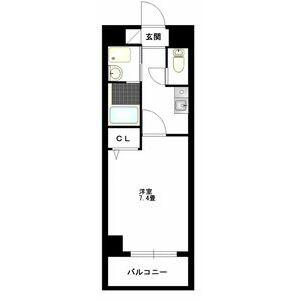CRECER新栄(1K/3階)の間取り写真