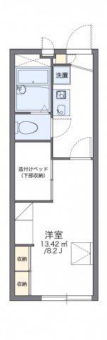 レオパレスメープル北神(1K/2階)の間取り写真