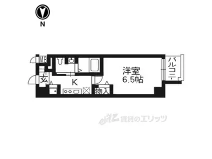 プレサンス京都鴨川彩華(1K/2階)の間取り写真