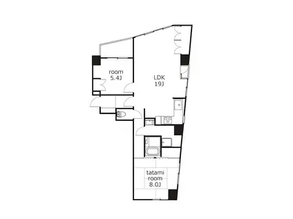 TRM東山風の街(2LDK/7階)の間取り写真
