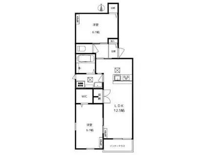 SIRIN KEDI シリンケディ(2LDK/1階)の間取り写真