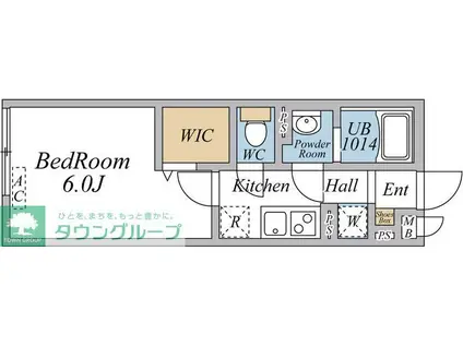 リブリ・西浦和(1K/1階)の間取り写真