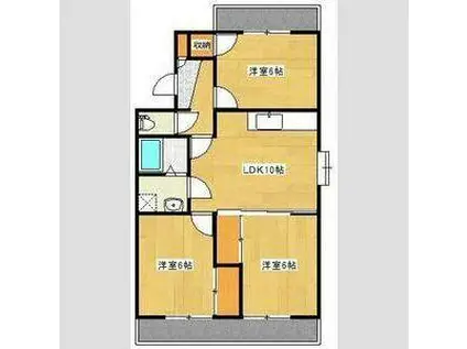 グリーンレジデンス(3LDK/2階)の間取り写真