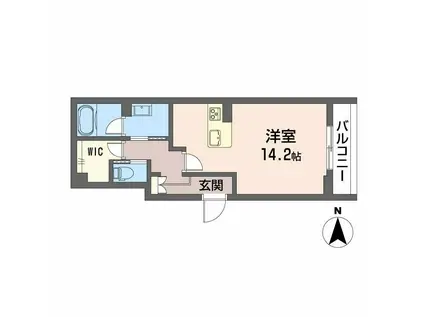 シャーメゾン萱町(ワンルーム/2階)の間取り写真