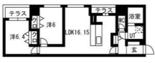 三の丸殿(2LDK/2階)の間取り写真