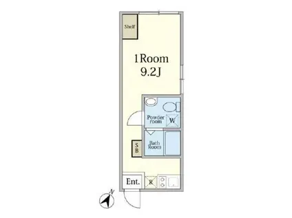 ルーナクレシェンテ神楽坂(ワンルーム/3階)の間取り写真