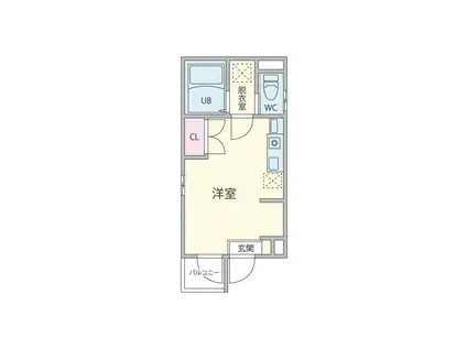 アマックス五反野IV(ワンルーム/2階)の間取り写真