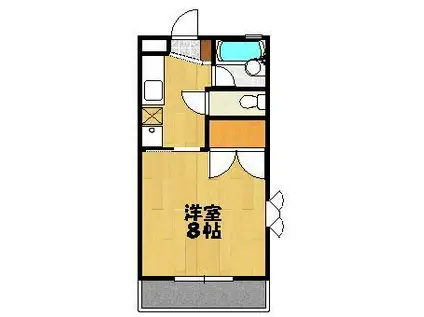 グランディールSAKURA(1K/3階)の間取り写真