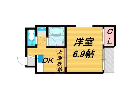 BELLENEIJU(1DK/1階)の間取り写真