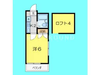 ヨーロピアン255洋光台(1K/1階)の間取り写真