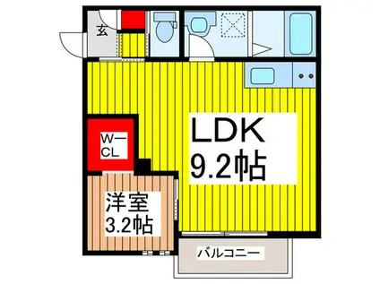 REGALEST さいたま新都心(1LDK/1階)の間取り写真