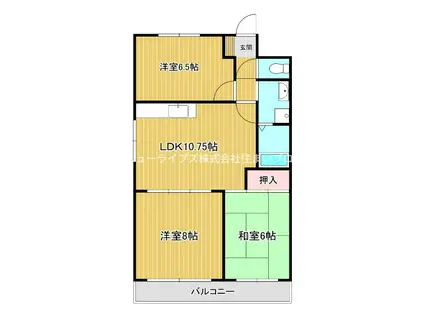 パレ下神田(3LDK/2階)の間取り写真