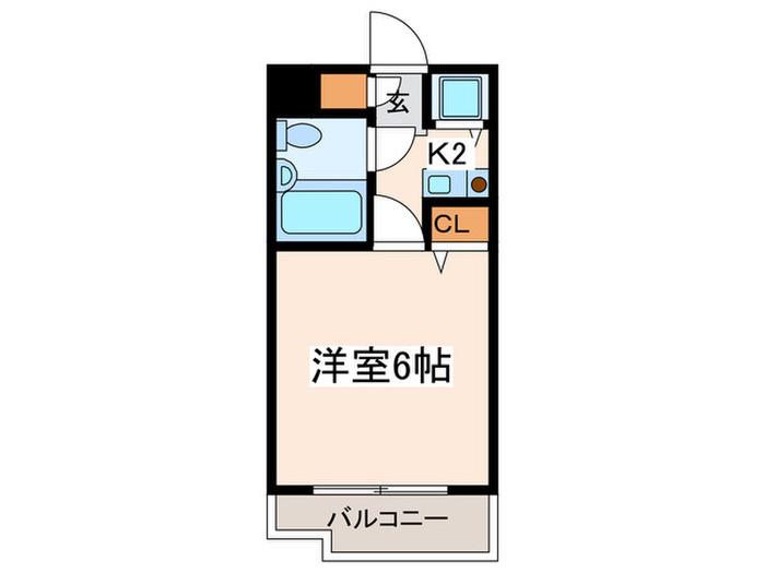 ジョイフル三ツ沢A棟(1K/1階)の間取り写真