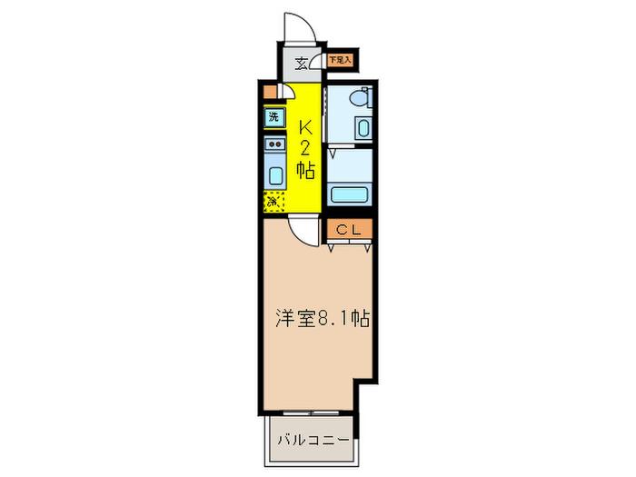 LIGHTHOUSE大塚(1K/5階)の間取り写真