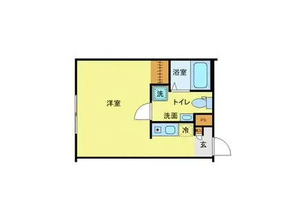 RSC綾瀬(ワンルーム/2階)の間取り写真