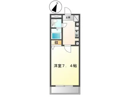 コンフォートシティ(1K/3階)の間取り写真