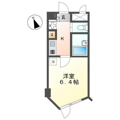栄生川津ビル(1K/7階)の間取り写真