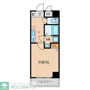 A LII I(1K/5階)の間取り写真