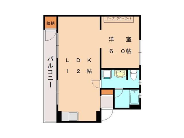 REGIS南丘(1LDK/2階)の間取り写真
