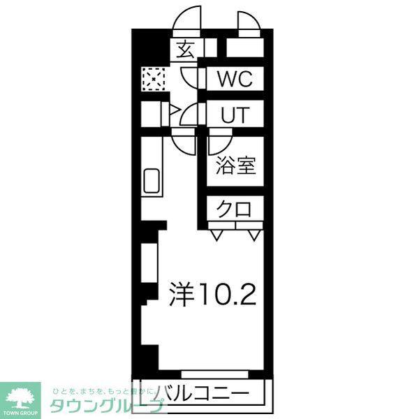 ノヴェル新栄(ワンルーム/6階)の間取り写真