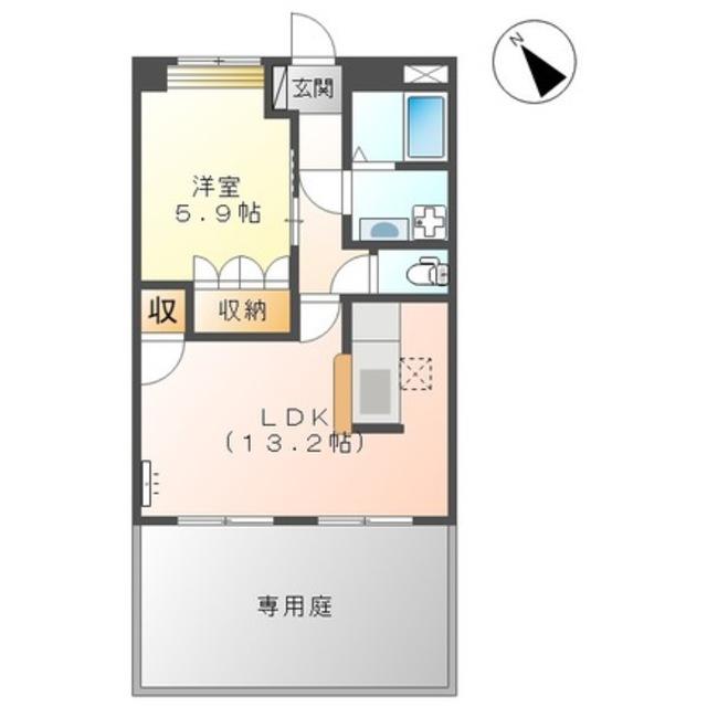 コンフォース21(1LDK/1階)の間取り写真