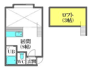 アルノルテ月寒(ワンルーム/1階)の間取り写真