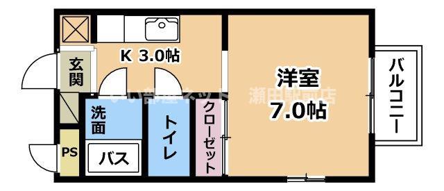 CASAVERDE(1K/2階)の間取り写真
