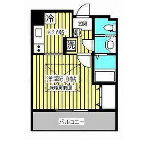 HF仙台レジデンスイースト(1K/7階)の間取り写真
