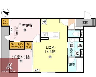 D-RESIDENCE岡町(2LDK/3階)の間取り写真