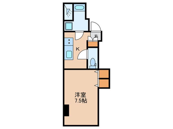 クレスト中板橋(1K/4階)の間取り写真
