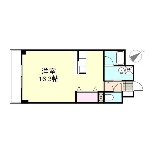 BELLVILLE(ワンルーム/2階)の間取り写真