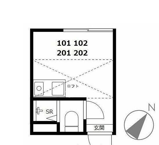 DECORMAISON中目黒(ワンルーム/1階)の間取り写真