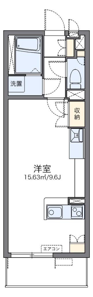 レオネクストスリーズ(ワンルーム/3階)の間取り写真