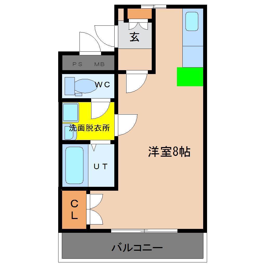 第2小田ビル(ワンルーム/3階)の間取り写真