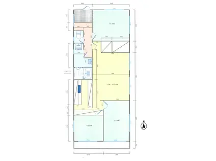 津島新野ビル(3LDK/3階)の間取り写真