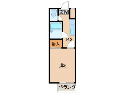 TOSAマンション(1K/1階)の間取り写真