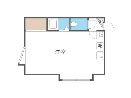 サンピア20丁目館(1DK/2階)の間取り写真