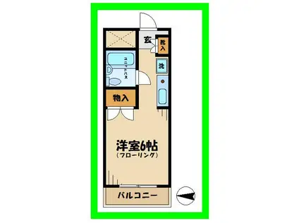 エミネンス21(1K/4階)の間取り写真