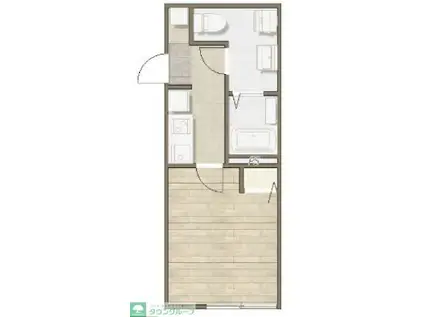 LILY&A(1K/2階)の間取り写真