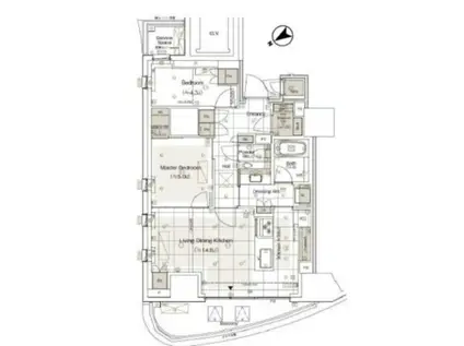 パークコート北青山(2LDK/3階)の間取り写真