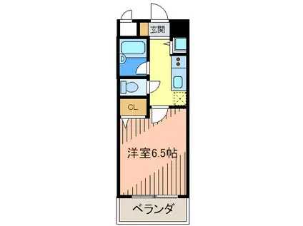 ラ セデュクシオン(1K/3階)の間取り写真