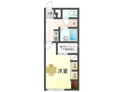レオパレスR(1K/2階)の間取り写真
