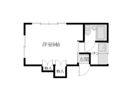 M&M万町(1K/1階)の間取り写真