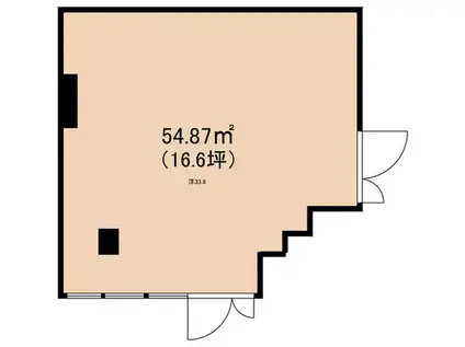 ALZA西天満(ワンルーム/1階)の間取り写真