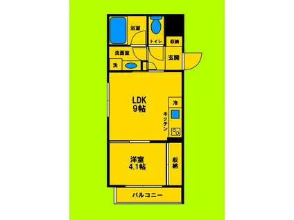 GRAN EPI-グランエピ-(1LDK/3階)の間取り写真