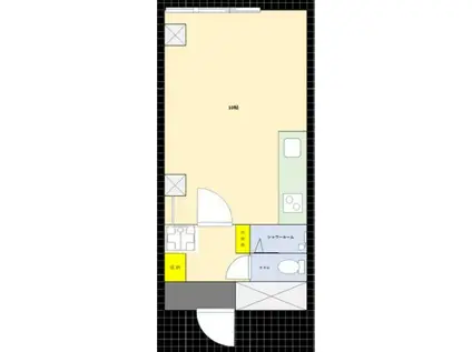舟入コータース(ワンルーム/11階)の間取り写真