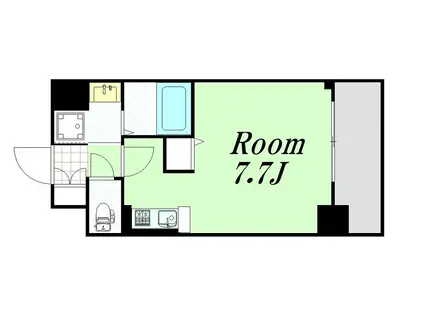 アクアプレイス梅田II(ワンルーム/10階)の間取り写真