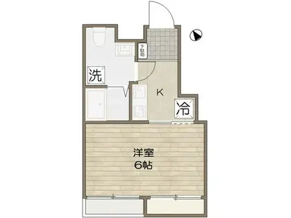 アーバンパーク不動前(1K/3階)の間取り写真