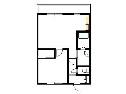ロベリア(1LDK/3階)の間取り写真